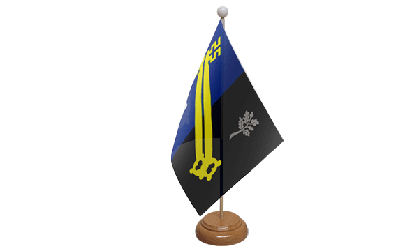 Surrey Old Small Flag with Wooden Stand